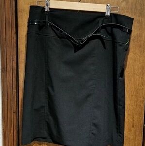 Studio 1940 Black Knee Length Pencil Skirt With Belt Women's Size 12